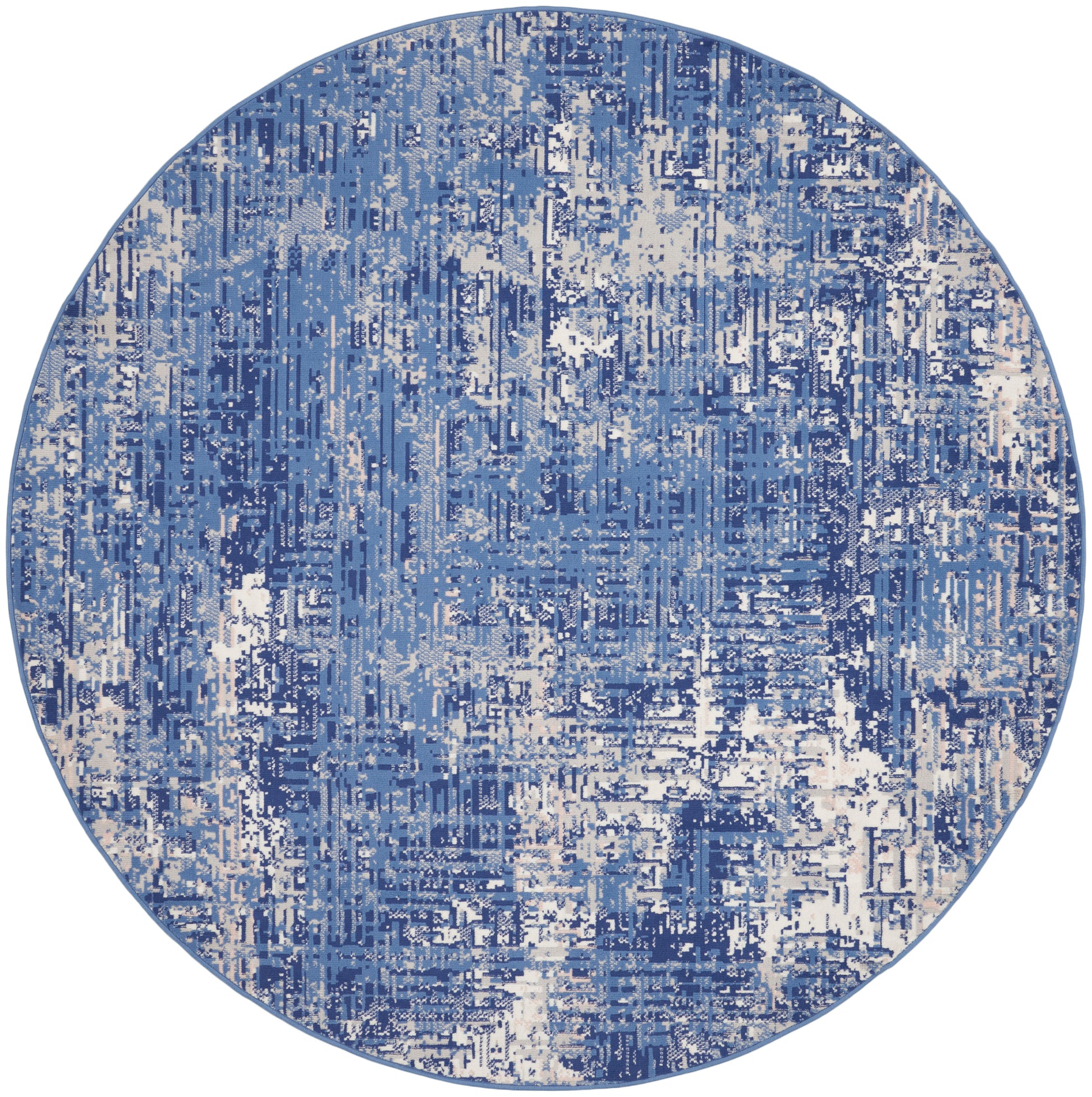 Nourison Whimsicle Whs08 Blue Ivory Area Rug