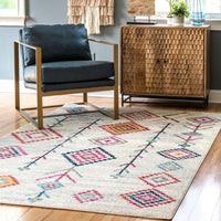 Nuloom Mariam Agrarian Aztec Nma3219A Beige Area Rug