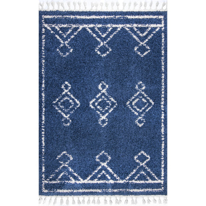 Nuloom Mackie Moroccan Nma1837A Blue Area Rug