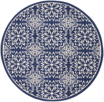 Nourison Jubilant Jub06 Navy/Ivory Area Rug