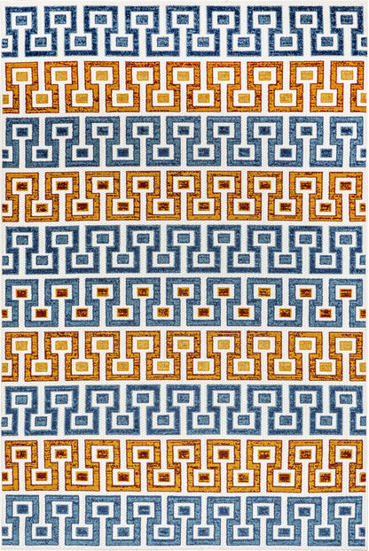 Nuloom Rochel Mediterranean Nro2651A Blue Area Rug