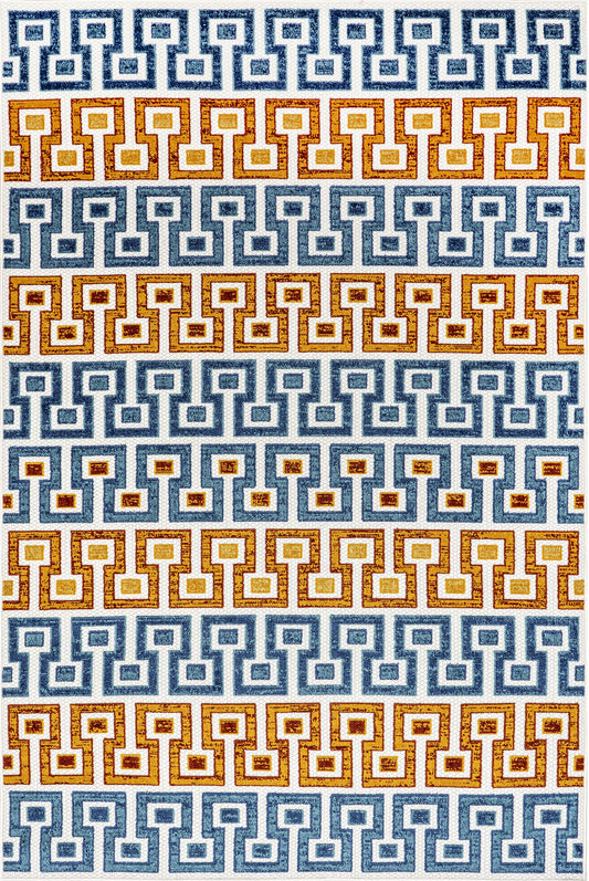 Nuloom Rochel Mediterranean Nro2651A Blue Area Rug