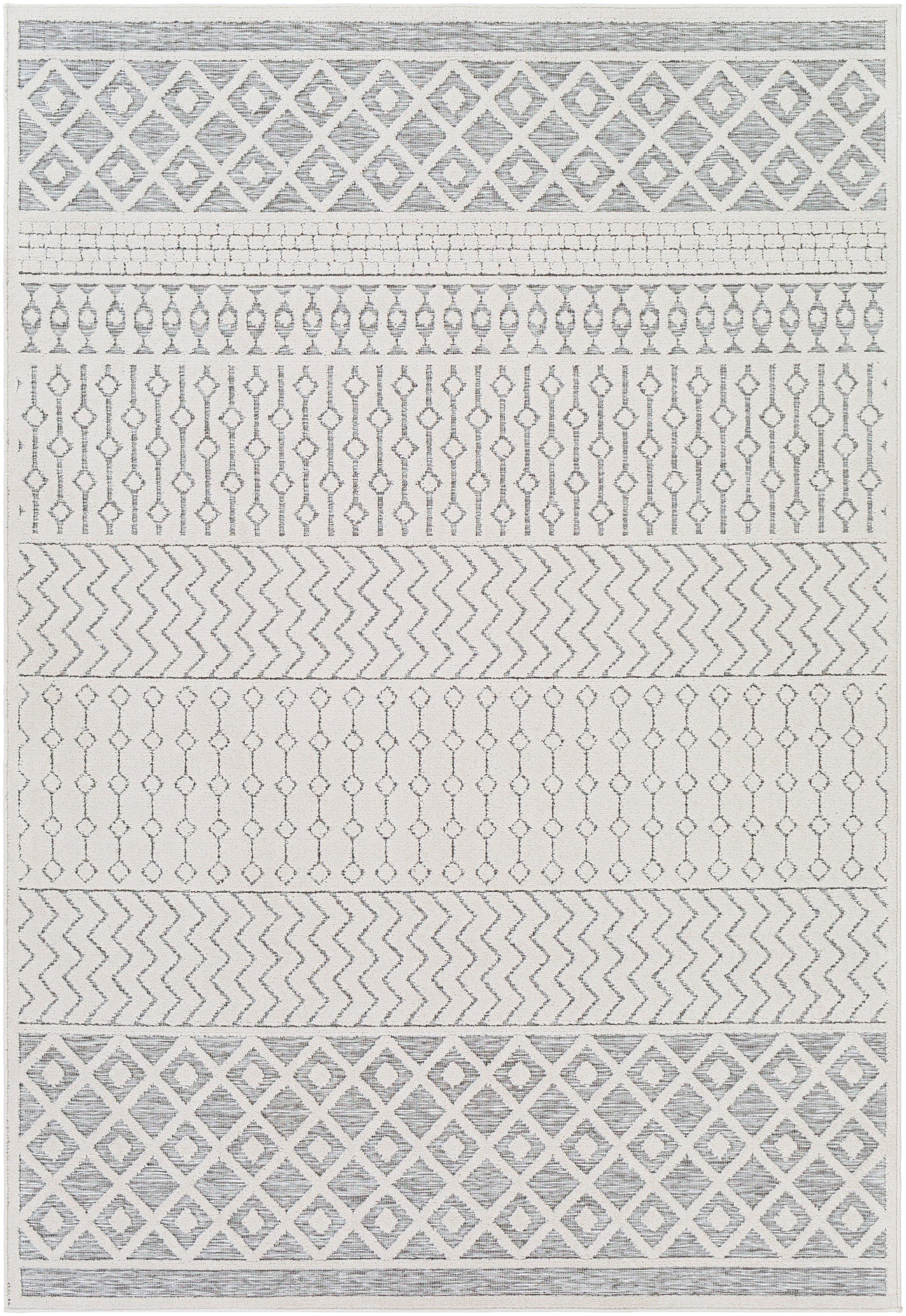 Surya Greenwich Gwc-2318 Cream, Medium Gray Area Rug