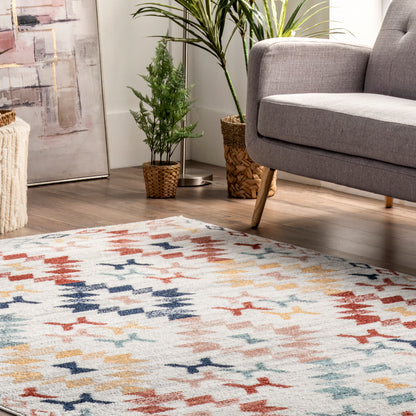 Nuloom Paula Aztec Trellis Npa2924A Beige Area Rug