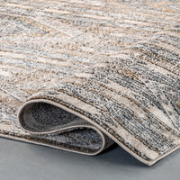 Nuloom Jessenia Stripes Tribal Nje3264A Beige Area Rug