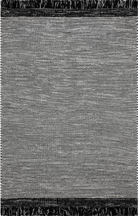 Nuloom Striped Pinto Nst2075A Black Area Rug