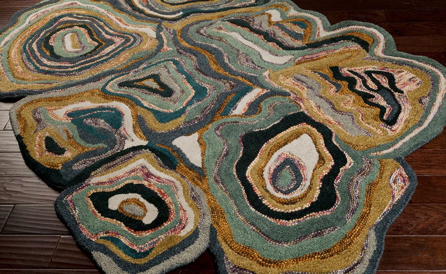 Surya Gypsy Gyp-201 Khaki Green / Laurel Green Rugs.