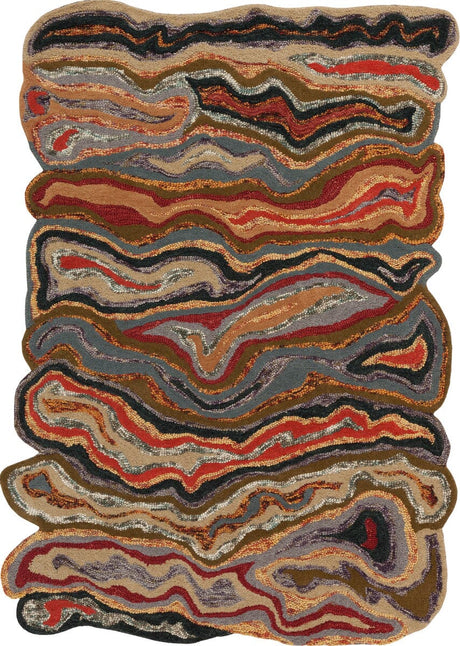Surya Gypsy Gyp-202 Dark Olive Green / Olive Gray Rugs.
