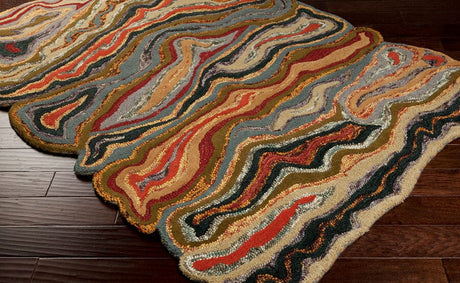 Surya Gypsy Gyp-202 Dark Olive Green / Olive Gray Rugs.