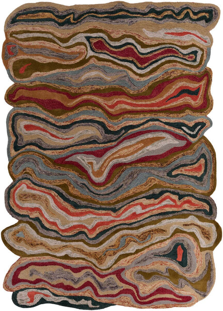 Surya Gypsy Gyp-202 Dark Olive Green / Olive Gray Rugs.