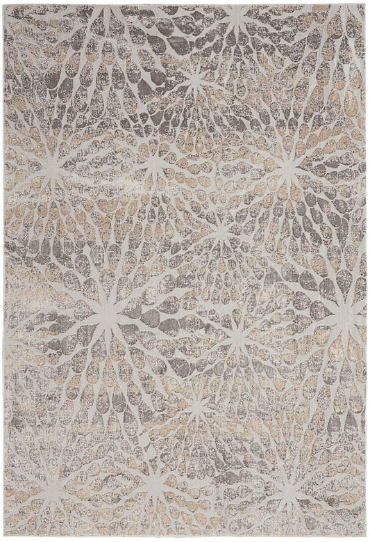 Nourison Silky Textures Sly07 Ivory / Beige Area Rug