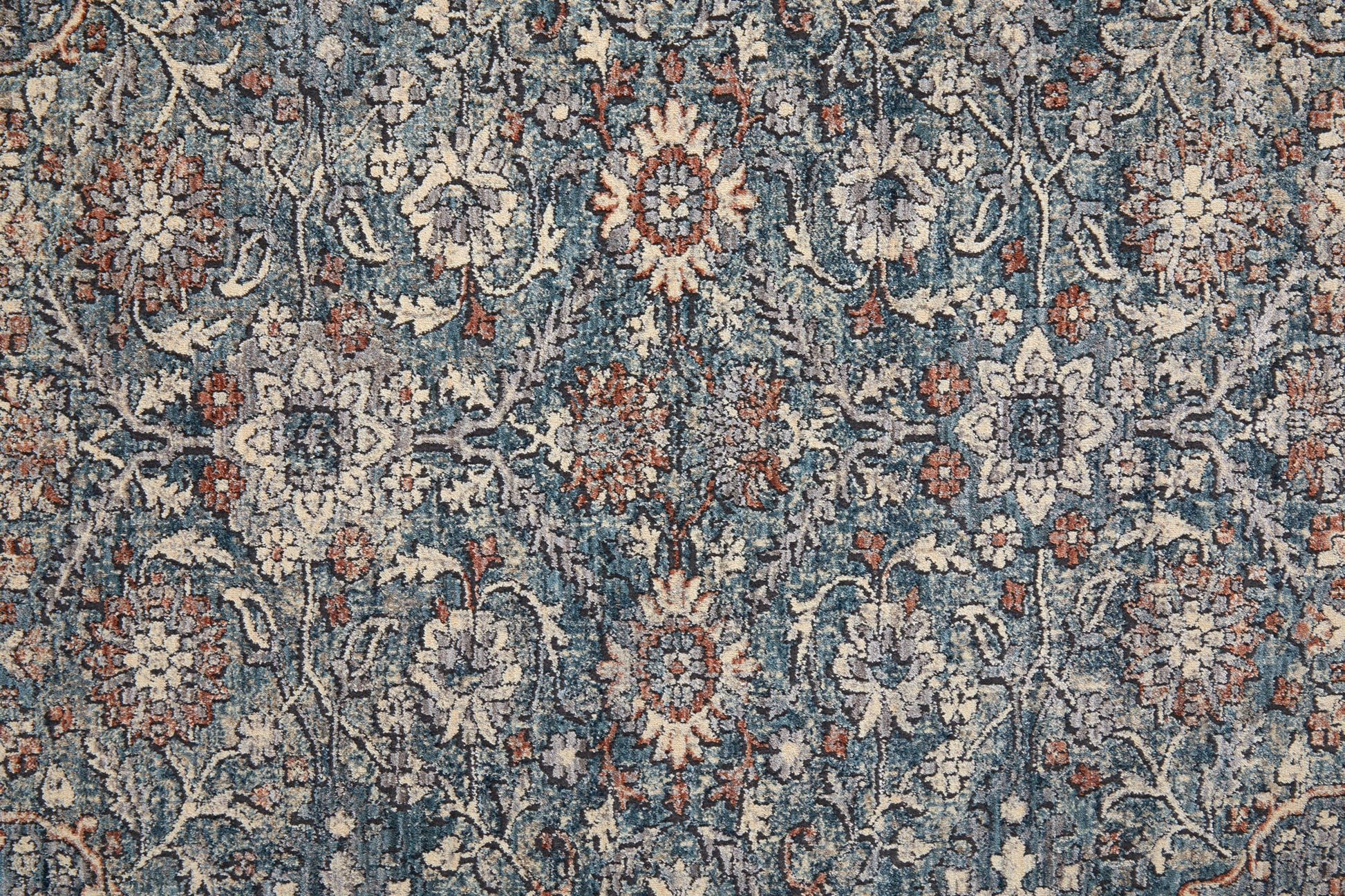 Feizy Marquette 39Gtf Blue/Rust Area Rug