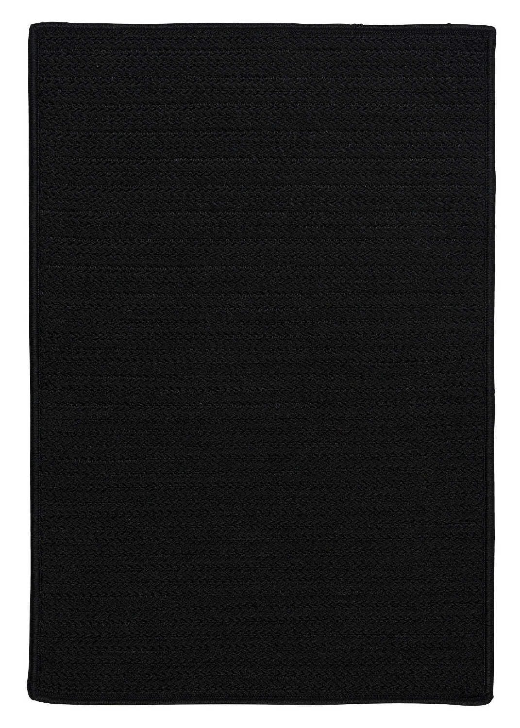 Colonial Mills Simply Home Solid H031 Black / Black Solid Color Area Rug