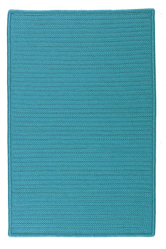 Colonial Mills Simply Home Solid H049 Turquoise / Blue Solid Color Area Rug