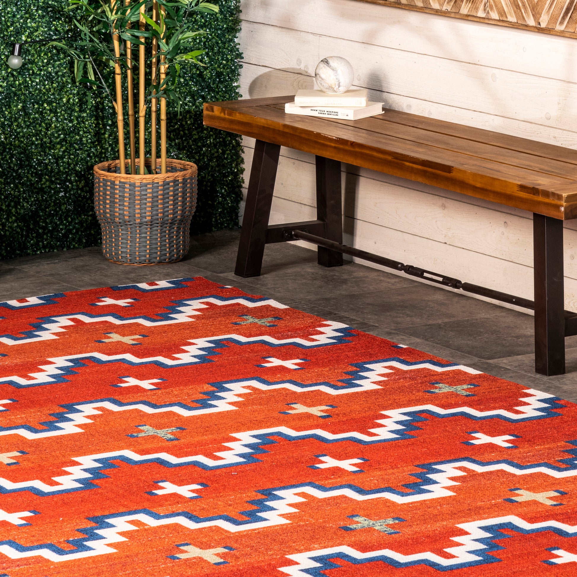 Nuloom Lani Aztec Nla2021A Rust Area Rug