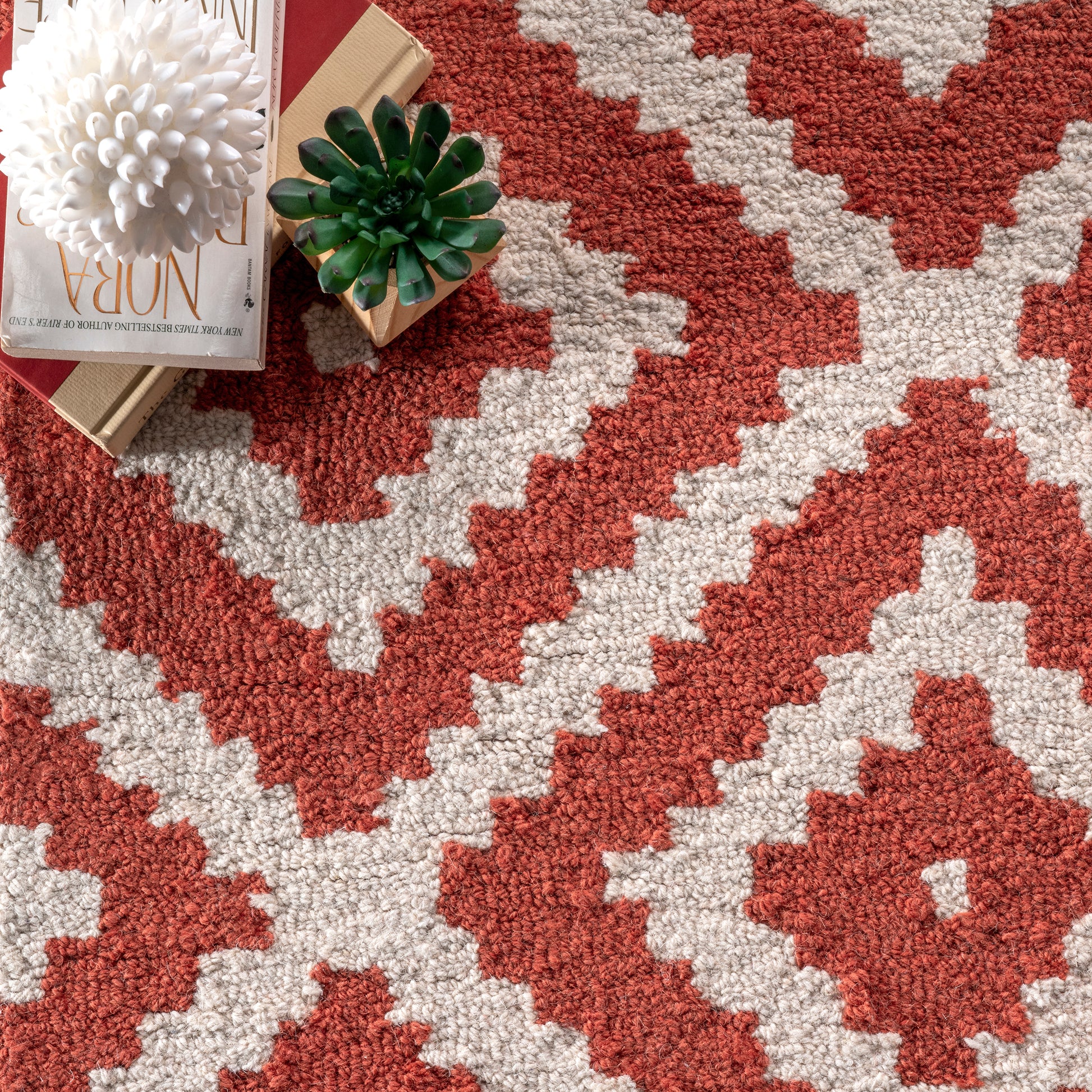 Nuloom Kellee Nke2745G Rust Area Rug