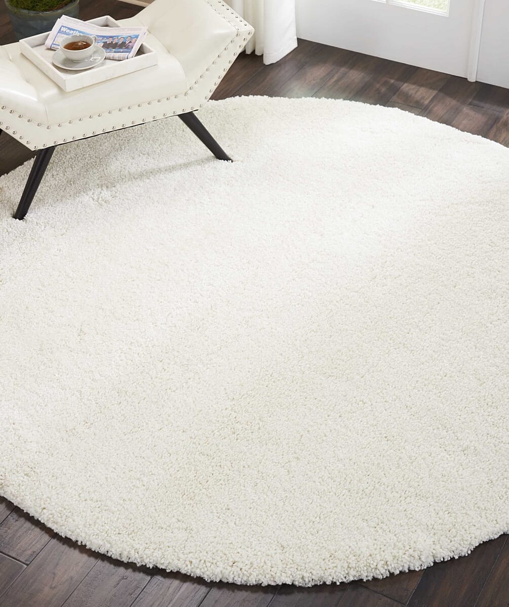 Nourison Malibu Shag Msg01 Ivory Shag Area Rug