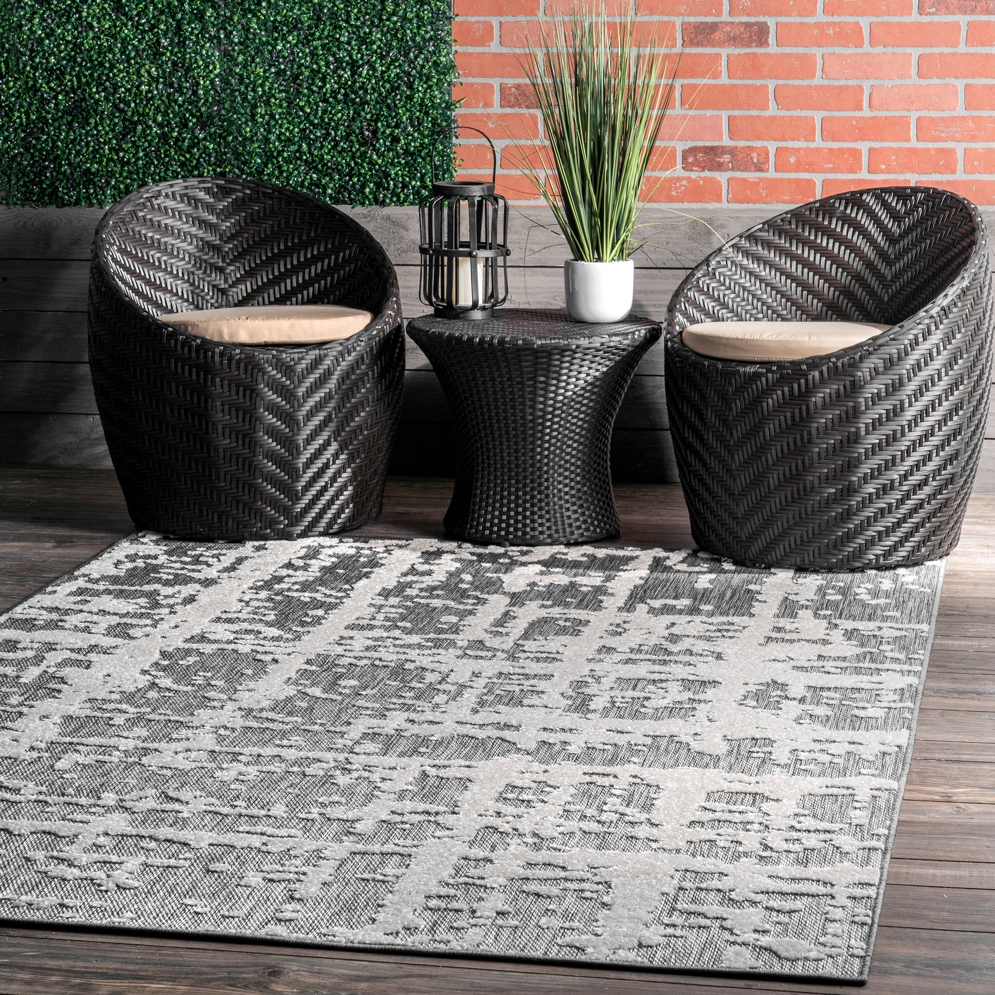 Nuloom Adley Lines Nad1556B Gray Area Rug