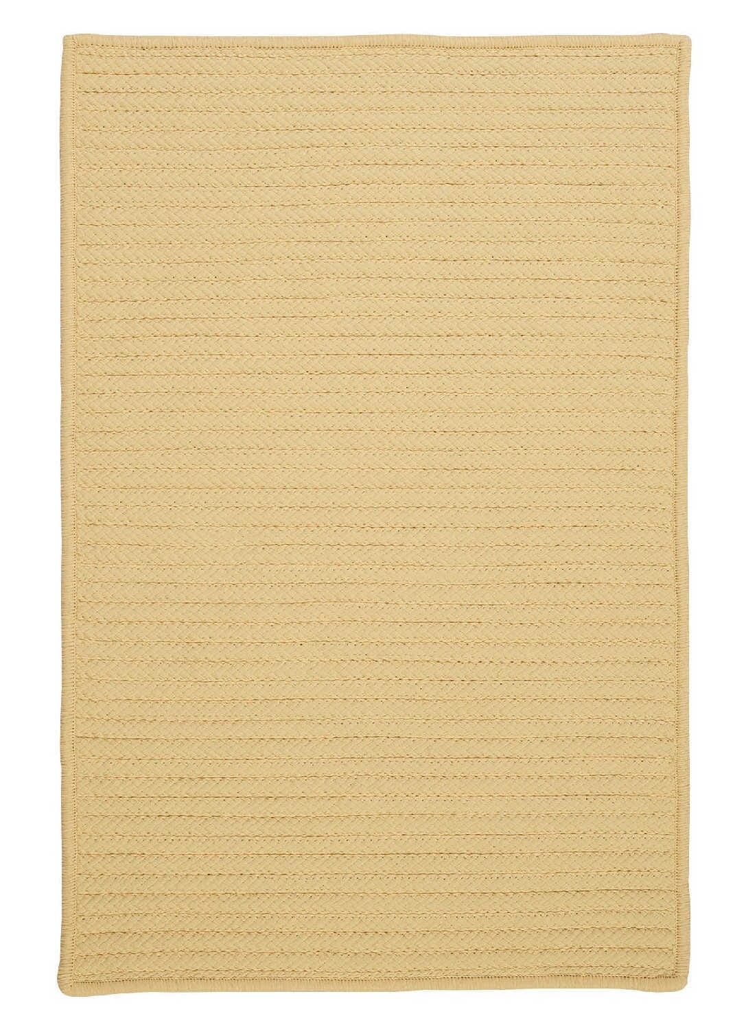 Colonial Mills Simply Home Solid H833 Pale Banana / Yellow Solid Color Area Rug