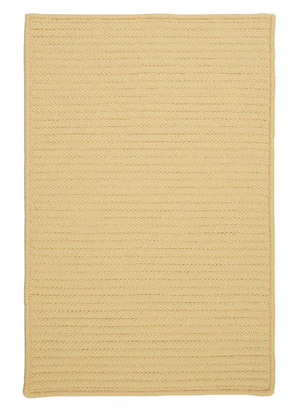 Colonial Mills Simply Home Solid H833 Pale Banana / Yellow Solid Color Area Rug