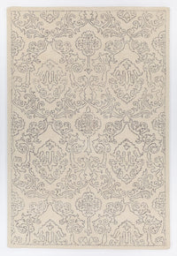 Chandra Hailee Hai-49601 Ivory / Grey Damask Area Rug