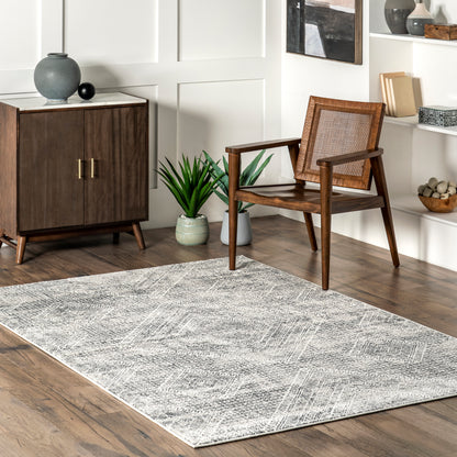 Nuloom Karie Tribal Nka1707A Light Gray Area Rug