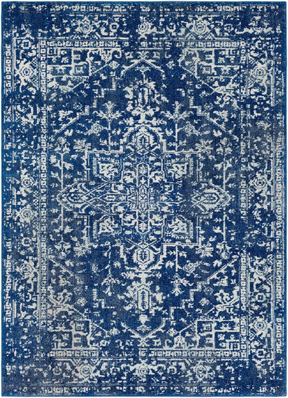 Surya Harput Hap-1022 Dark Blue, Teal, Black, Beige Vintage / Distressed Area Rug