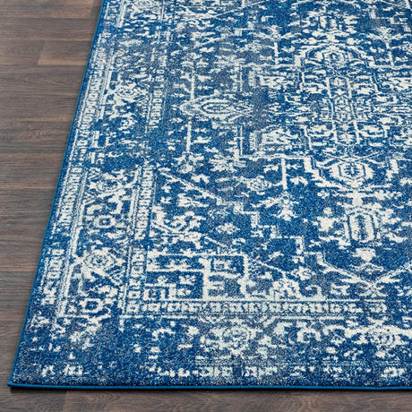 Surya Harput Hap-1022 Dark Blue, Teal, Black, Beige Rugs.