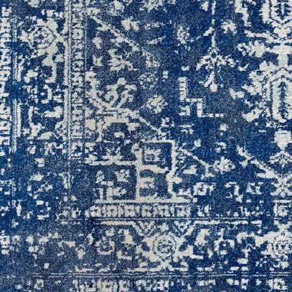 Surya Harput Hap-1022 Dark Blue, Teal, Black, Beige Vintage / Distressed Area Rug