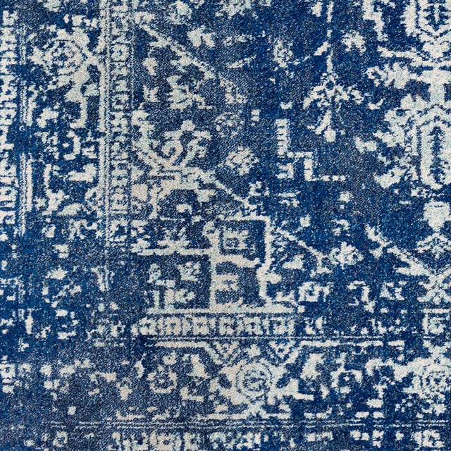 Surya Harput Hap-1022 Dark Blue, Teal, Black, Beige Rugs.