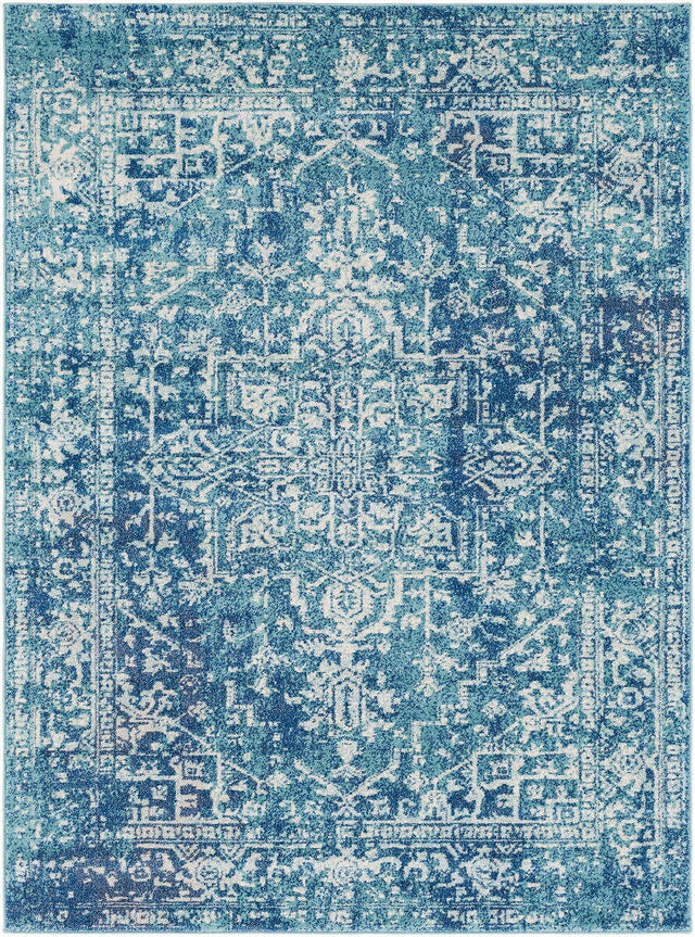 Surya Harput Hap-1023 Teal, Dark Blue, Beige Rugs.