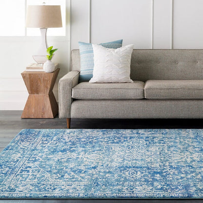 Surya Harput Hap-1023 Teal, Dark Blue, Beige Vintage / Distressed Area Rug