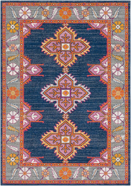 Surya Harput Hap-1037 Dark Blue, Medium Gray, Light Gray Rugs.