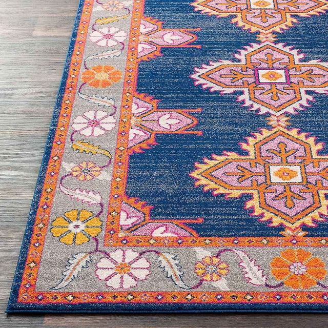 Surya Harput Hap-1037 Dark Blue, Medium Gray, Light Gray Rugs.