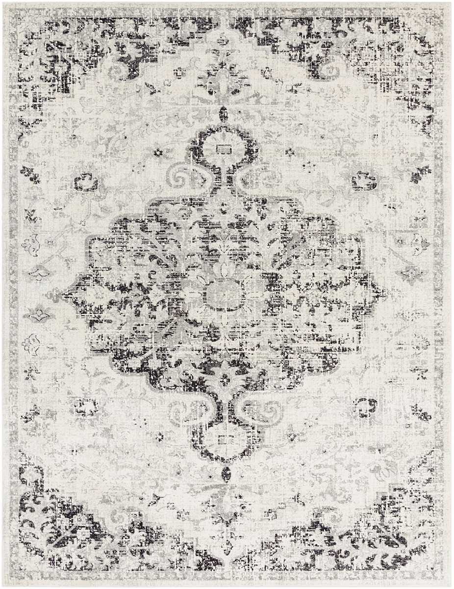 Surya Harput Hap-1061 Beige, Light Gray, Charcoal, Black Rugs.