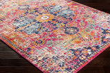 Surya Harput Hap-1062 White, Saffron, Teal, Burnt Orange Rugs.