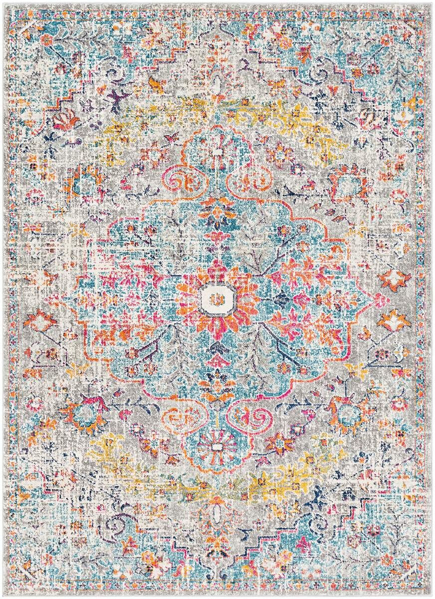 Surya Harput Hap-1063 Beige, Saffron, Light Gray, Teal Rugs.