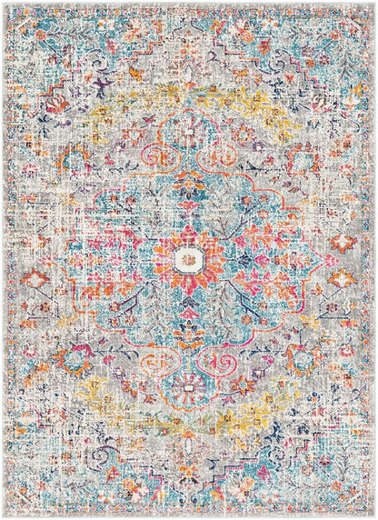 Surya Harput Hap-1063 Beige, Saffron, Light Gray, Teal Vintage / Distressed Area Rug