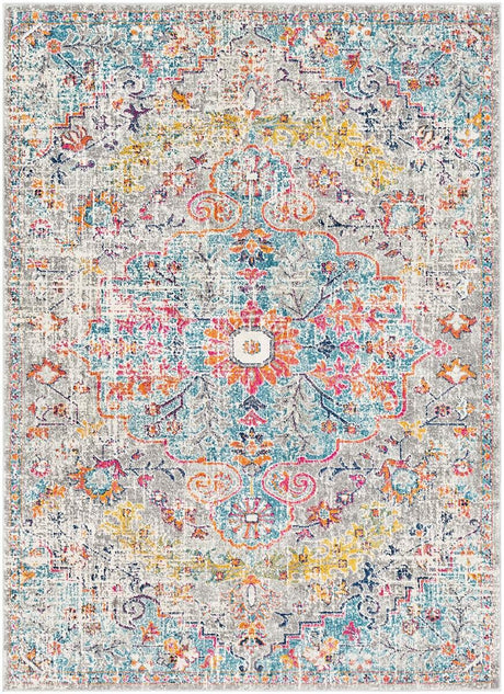 Surya Harput Hap-1063 Beige, Saffron, Light Gray, Teal Rugs.