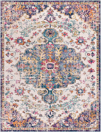 Surya Harput Hap-1064 Beige, Saffron, Light Gray, Teal Vintage / Distressed Area Rug