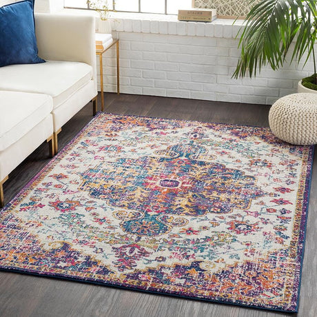 Surya Harput Hap-1064 Beige, Saffron, Light Gray, Teal Rugs.