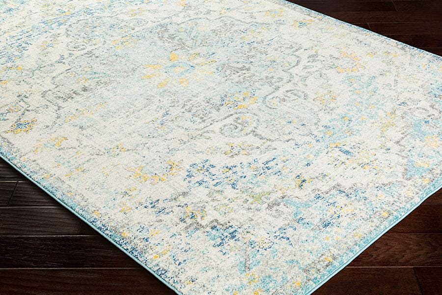 Surya Harput Hap-1065 Beige, Saffron, Light Gray, Teal Rugs.