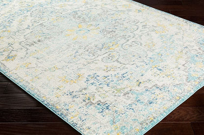 Surya Harput Hap-1065 Beige, Saffron, Light Gray, Teal Vintage / Distressed Area Rug