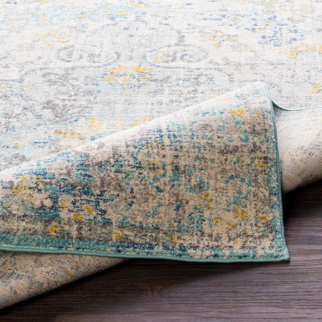 Surya Harput Hap-1065 Beige, Saffron, Light Gray, Teal Rugs.