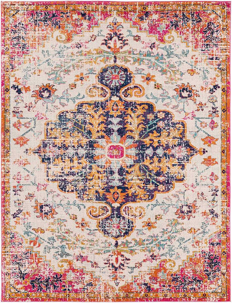 Surya Harput Hap-1066 Beige, Saffron, Light Gray, Teal Rugs.