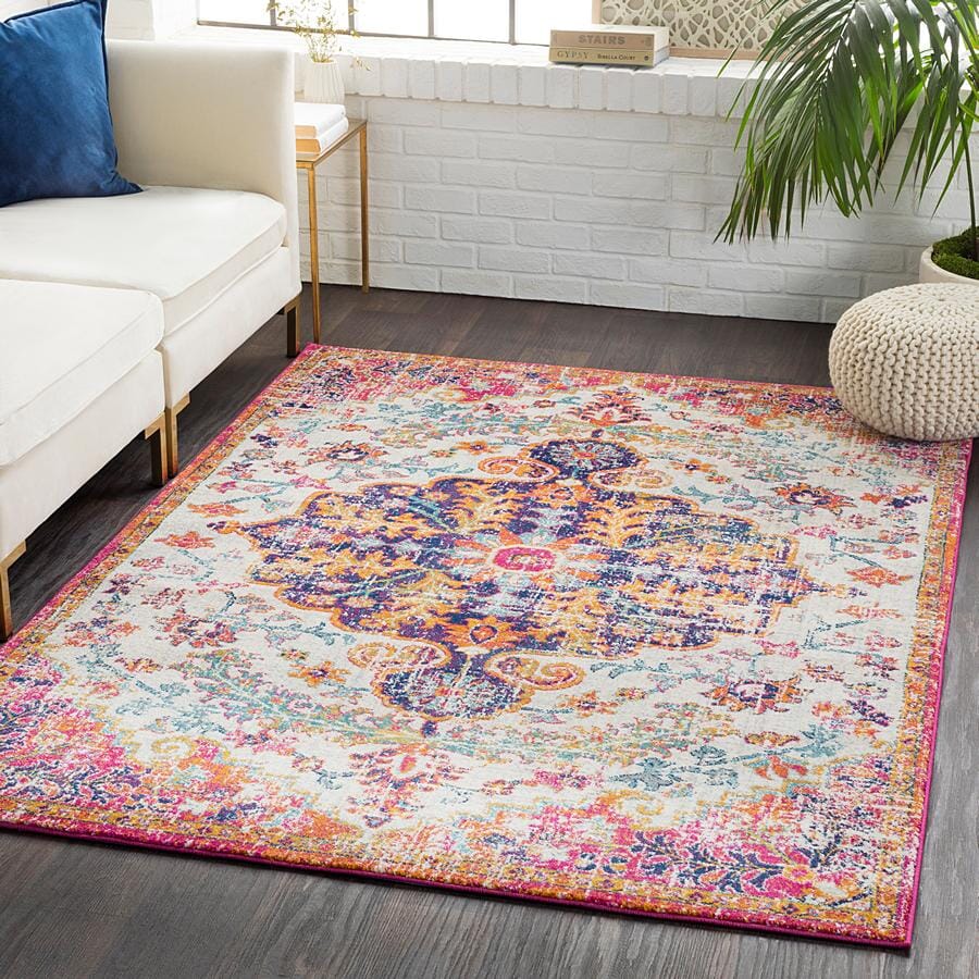 Surya Harput Hap-1066 Beige, Saffron, Light Gray, Teal Vintage / Distressed Area Rug