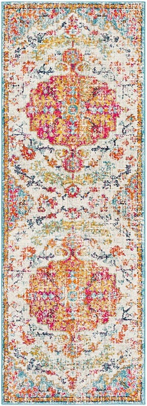 Surya Harput Hap-1067 Beige, Saffron, Light Gray, Teal Rugs.