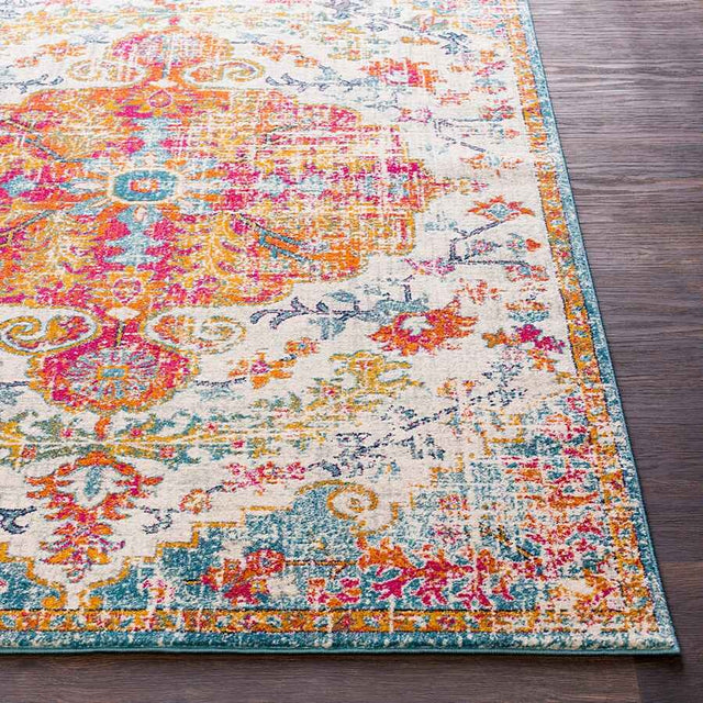 Surya Harput Hap-1067 Beige, Saffron, Light Gray, Teal Rugs.