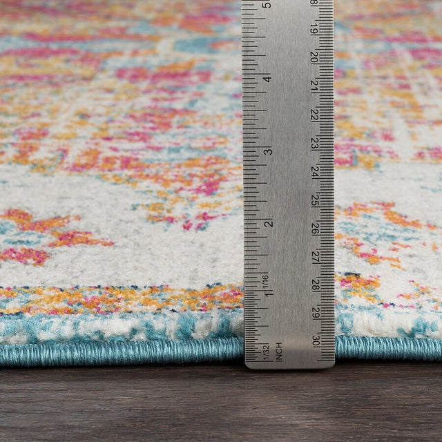 Surya Harput Hap-1067 Beige, Saffron, Light Gray, Teal Rugs.