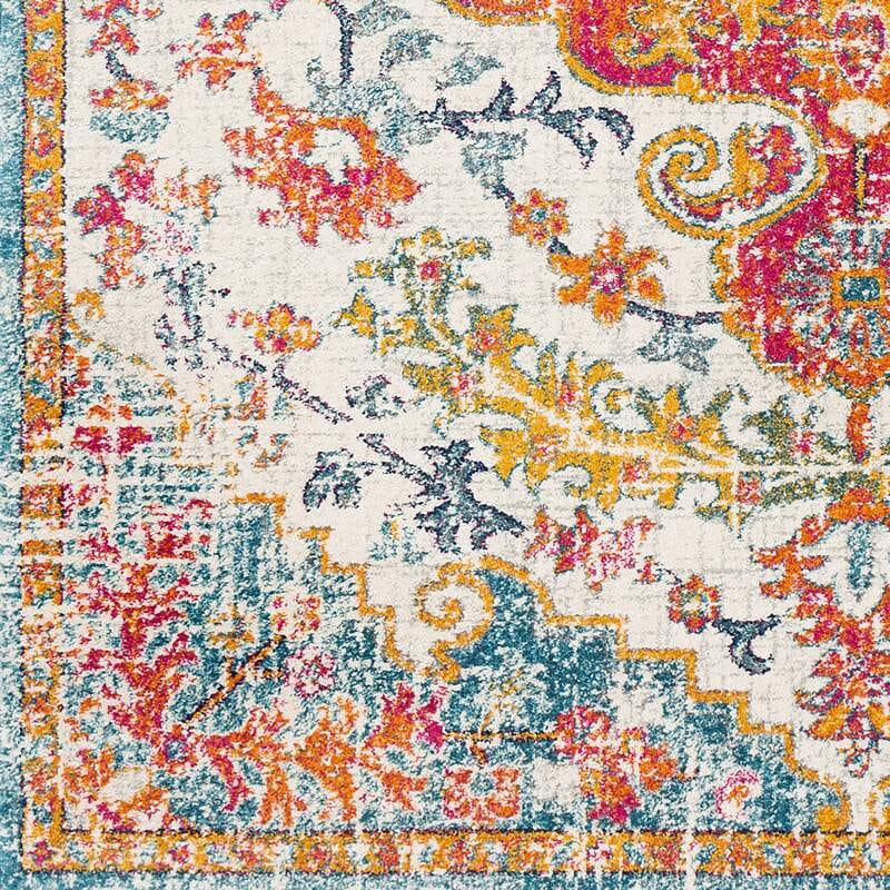 Surya Harput Hap-1067 Beige, Saffron, Light Gray, Teal Vintage / Distressed Area Rug